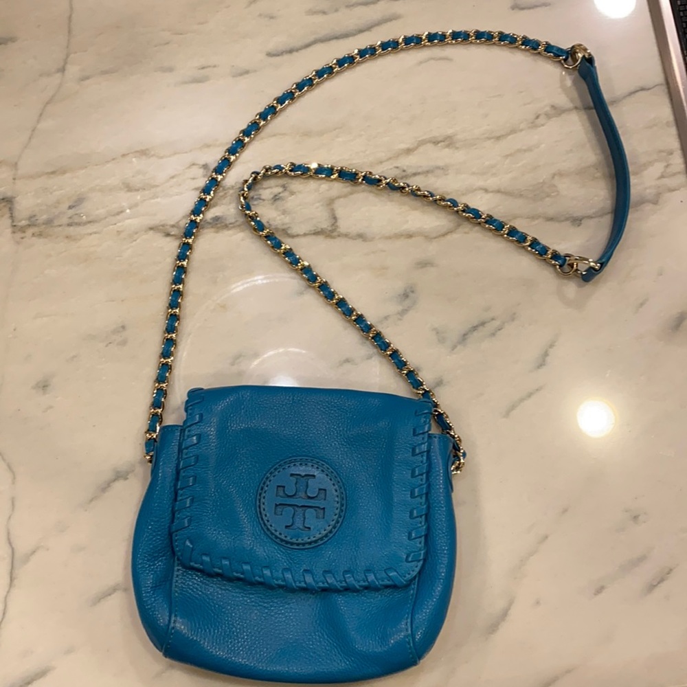 Torquoise Tory Burch Miller crossbody bag